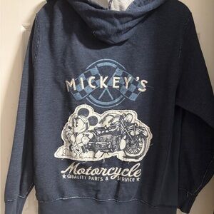 Disney Navy Blue Mickey's Motorcycle Sweater